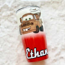 Load image into Gallery viewer, Kid Tumbler Lightning McQueen  TUMBLER- RESIN

