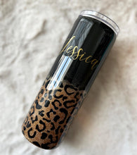 Load image into Gallery viewer, 20oz Cheetah Insp. Skinny Tumbler EPOXY
