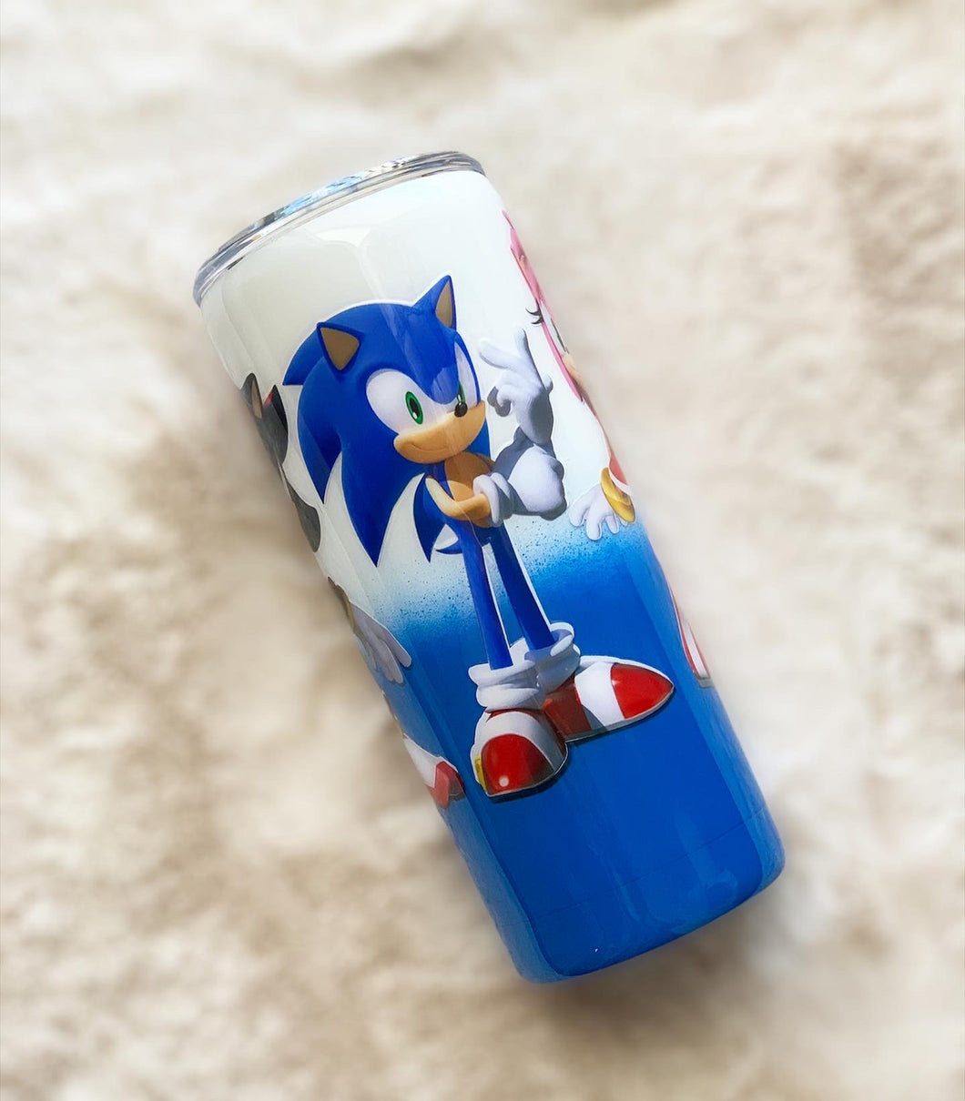 20oz Sonic the Hedgehog and friends Tumbler EPOXY