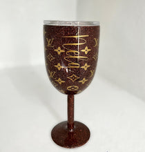 Load image into Gallery viewer, Brown L Wine Tumbler Luxe Collection Tumblers
