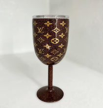Load image into Gallery viewer, Brown L Wine Tumbler Luxe Collection Tumblers
