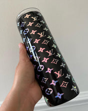Load image into Gallery viewer, 20oz Black Holo L Skinny Luxe Collection Tumblers
