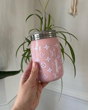 Load image into Gallery viewer, MASON JAR RESIN  PINK  L- READY TO SHIP-
