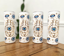 Load image into Gallery viewer, 20oz Sublimation Skinny EVIL EYE TUMBLER
