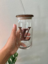 Load image into Gallery viewer, L Glass Rhinestones Cup - Glassware
