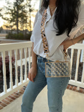 Load image into Gallery viewer, Personalized  Acrylic Transparent Clutch Handbag WITH LEOPARD STRAP
