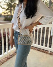 Load image into Gallery viewer, Personalized  Acrylic Transparent Clutch Handbag WITH LEOPARD STRAP
