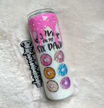 Load image into Gallery viewer, 20oz Six Pack Donut  Skinny Tumbler EPOXY

