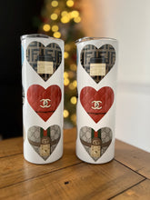 Load image into Gallery viewer, 20oz Sublimation Skinny Heart 2 Tumbler

