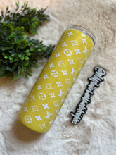 Load image into Gallery viewer, 20oz Yellow L Skinny Luxe Collection Tumblers
