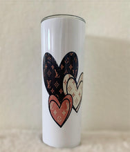 Load image into Gallery viewer, 20oz Sublimation Skinny L Heart Tumbler
