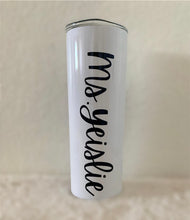 Load image into Gallery viewer, 20oz Sublimation Skinny L Heart Tumbler
