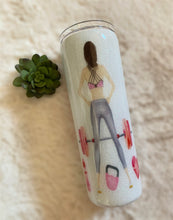 Load image into Gallery viewer, 20oz Just a girl with goals Tumbler EPOXY
