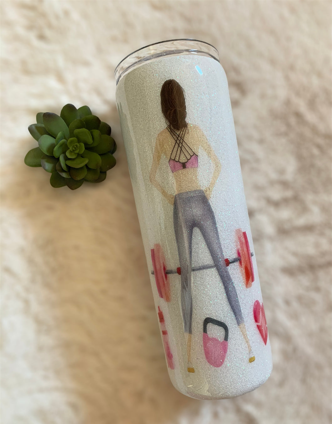 20oz Just a girl with goals Tumbler EPOXY