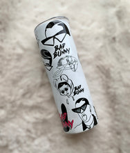 Load image into Gallery viewer, 20oz Sublimation Skinny Bad Bunny Tumbler #2
