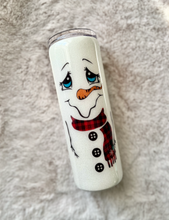 Load image into Gallery viewer, 20oz Snowman Tumbler EPOXY
